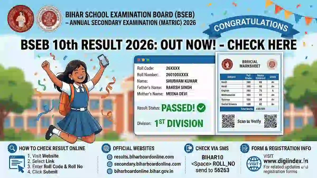 Bihar Board 10th Result 2026: BSEB Matric Result Date